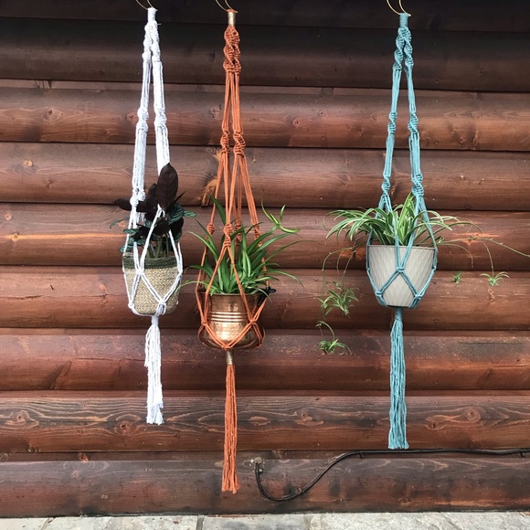 Moon Macrame Plant Hanger - Picture 4 of 8